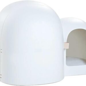 Large Cats Litter Box Chats Villa House Items Mat Fountain Cats Litter Box Door Scoop Feede Pet Supplies(67.7x49x50cm-01)
