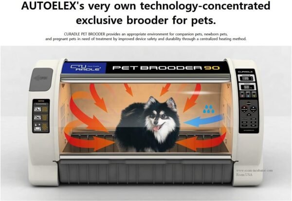 CURADLE RCOM Large PET Brooder Nursery ICU MX-B90N with Bonus PoochPad Potty Pad - Image 2