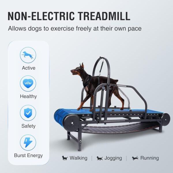 Dog Treadmill for Large/Medium Dogs, Adjustable Ramp Canine Running Slatmill Machine with Pedometer for Exercise & Healthy & Fit Pet Life - Image 3