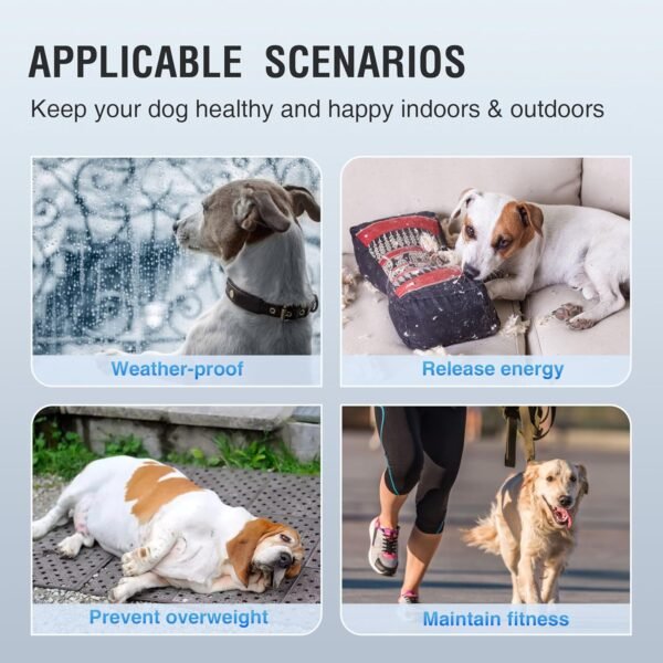 Dog Treadmill for Large/Medium Dogs, Adjustable Ramp Canine Running Slatmill Machine with Pedometer for Exercise & Healthy & Fit Pet Life - Image 2
