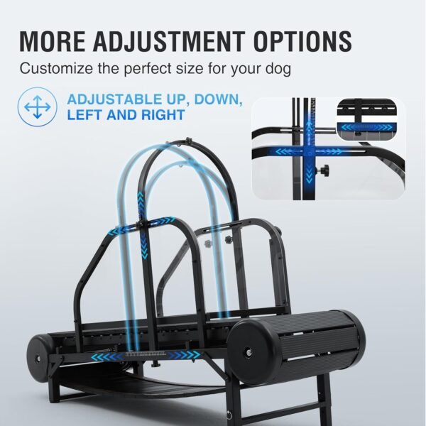 Dog Treadmill for Large/Medium Dogs, Adjustable Ramp Canine Running Slatmill Machine with Pedometer for Exercise & Healthy & Fit Pet Life - Image 8
