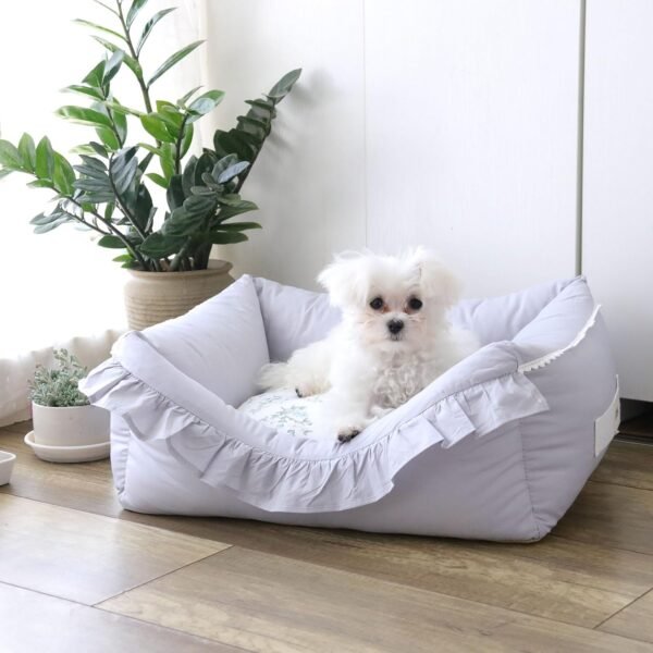 Pet Nest Luxury Deluxe Princess Cozy Bed Sofa Bench Dog Cat Puppy Kitten Kennel Nest Couch Cushion Items Supplies (V-Shape Nest, X-Large)