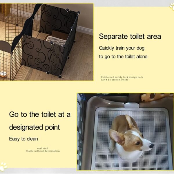 Cat Kennel - Cat Playpen, Pet Playpen, Outdoor Cat Enclosure with Dense Metal Wire,DIY Design,Small Animal Cage for Small-Sized Dog, Puppy, Rabbit, Guinea Pigs Storeable Items - Image 4
