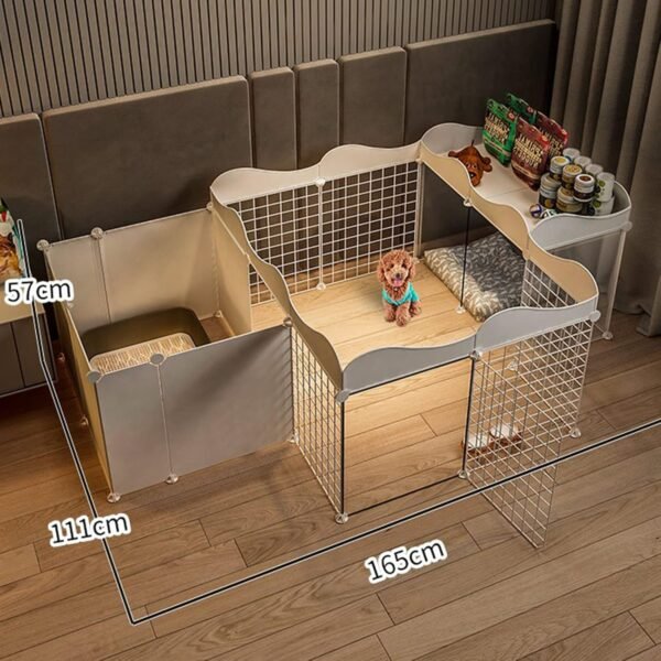 Cat Kennel - Cat Playpen, Pet Playpen, Outdoor Cat Enclosure with Dense Metal Wire,DIY Design,Small Animal Cage for Small-Sized Dog, Puppy, Rabbit, Guinea Pigs Storeable Items - Image 5