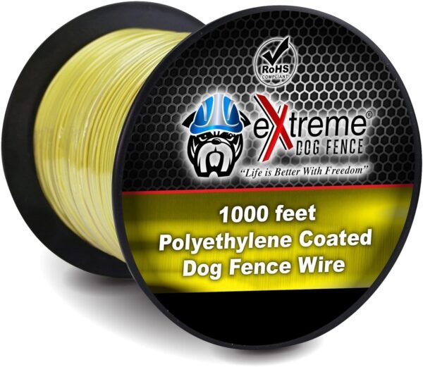 Active Dog -Yellow Standard Underground Electric Dog Fence - 1000 Feet of Yellow Wire for Easy Setup, Superior Longevity, and Reliable Pet Safety - Image 2